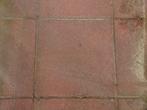 50,5 m² betonnen terrastegels rood (202 tegels), Tuin en Terras, Tegels en Klinkers, Ophalen, Gebruikt, 10 m² of meer, Beton