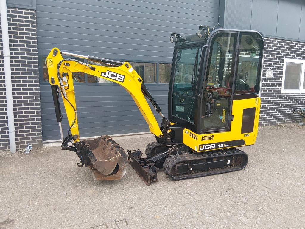 JCB 16 C-1 Minigraver, Zakelijke goederen, Machines en Bouw | Kranen en Graafmachines, Graafmachine