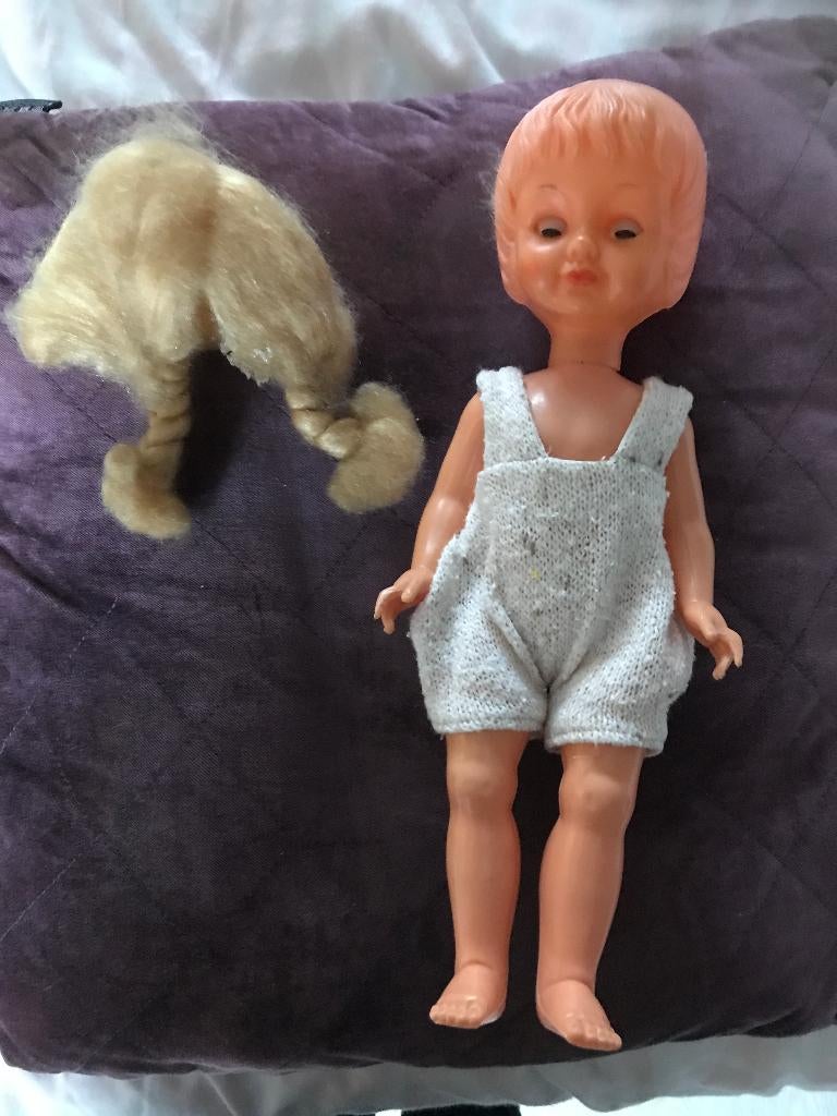 popje (Ooievaar) 30 cm, Ophalen of Verzenden, Gebruikt, Pop