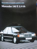 Mercedes 190E 2.3 16v 0884 Brochure, Ophalen of Verzenden, Zo goed als nieuw, Mercedes
