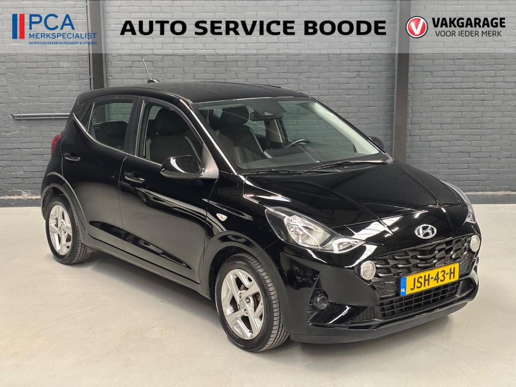 Hyundai I10 5-deurs 1.0 automaat - stoel + stuurverwarming -, Auto's, Stof, Gebruikt, 899 kg, Zwart