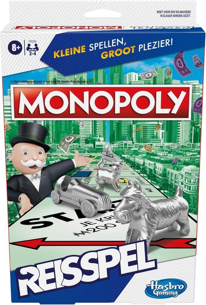 Monopoly Reisspel, Hobby en Vrije tijd, Gezelschapsspellen | Bordspellen, Clipper, Ophalen of Verzenden, Zo goed als nieuw, Vijf spelers of meer