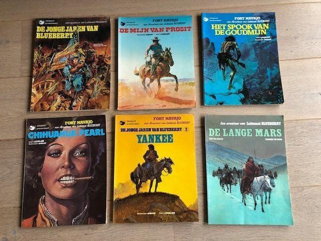 6 stripboeken van Luitenant Blueberry, Boeken, Gelezen, Charlier & Giraud, Ophalen of Verzenden, Meerdere stripboeken