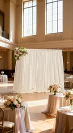 Backdrop voor bruiloft of verlovingsfeest te huur, Ophalen, Zo goed als nieuw, Feestartikel, Geboorte of Huwelijk