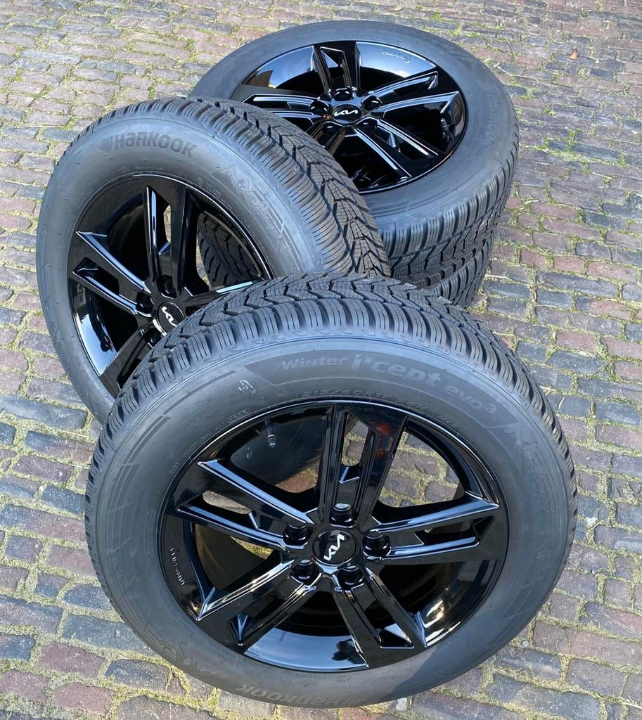 NIEUWE 17” Kia EV4 velgen + TPMS + Hankook winterbanden, 215 mm, Banden en Velgen, Nieuw, 17 inch