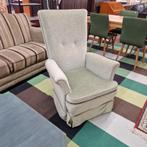 Comfortabele fauteuil in lichtgroen, Ophalen, Gebruikt, Klassiek, Comfortabel, 75 tot 100 cm