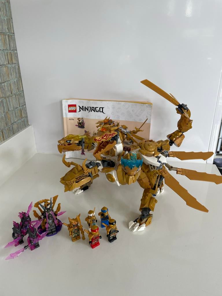 Lego 71774 Lloyd’s gouden ultra draak, Kinderen en Baby's, Speelgoed | Duplo en Lego, Gebruikt, Lego, Ophalen of Verzenden, Inclusief instructies