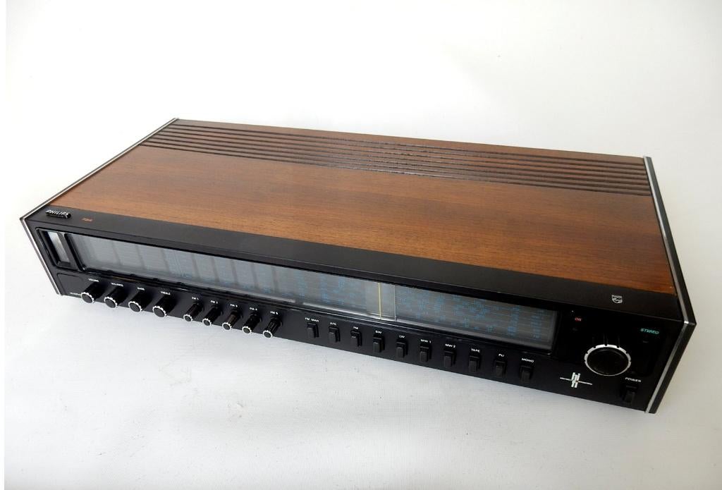 PHILIPS RH734 HIFI goed werkende reciever in mooie staat., Overige merken, Gebruikt, Ophalen of Verzenden, Minder dan 60 watt