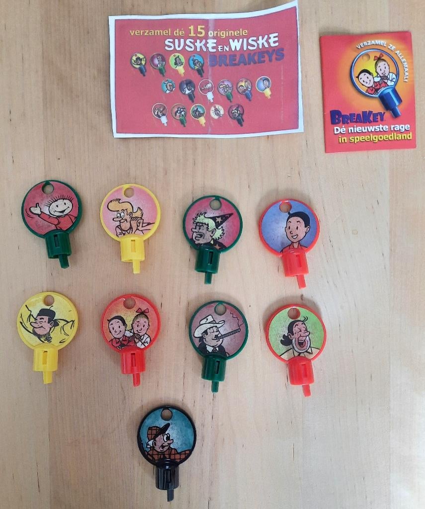 Verzameling van 9 Suske en Wiske Breakeys, Ophalen of Verzenden, Zo goed als nieuw