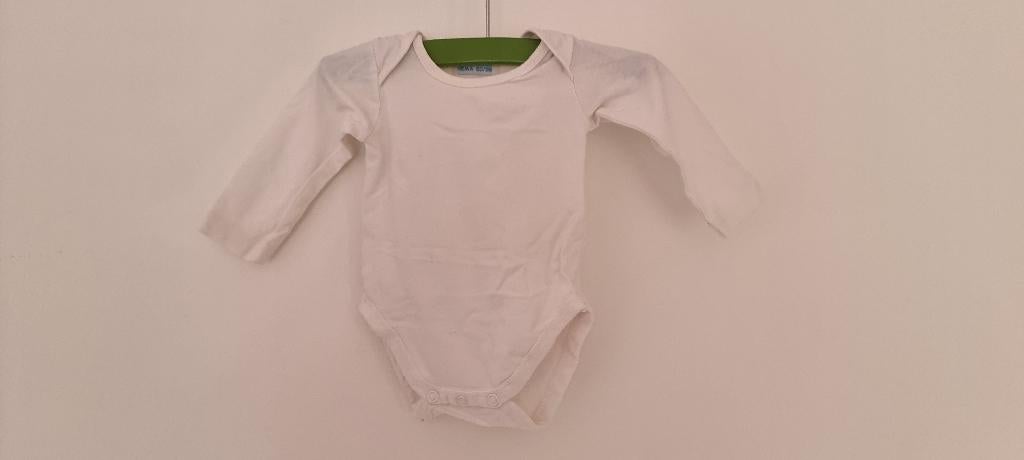 Hema romper wit maat 50 56, Kinderen en Baby's, Babykleding | Maat 50, Nacht- of Onderkleding, Jongetje of Meisje, Ophalen of Verzenden