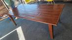 Massief eiken eettafel 100 x 220 rustiek, Huis en Inrichting, Tafels | Eettafels, Ophalen, Gebruikt, 100 tot 150 cm, Rustiek