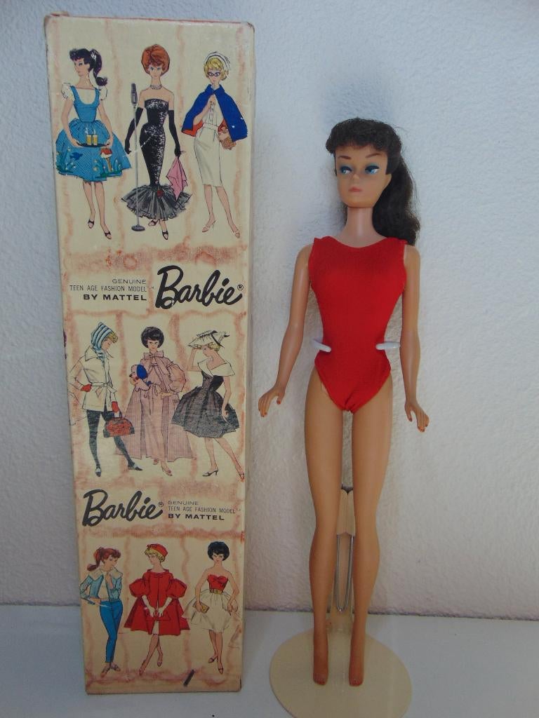 Barbie Ponytail pop 850 met originele doos, Verzamelen, Poppen, Ophalen of Verzenden, Gebruikt, Pop