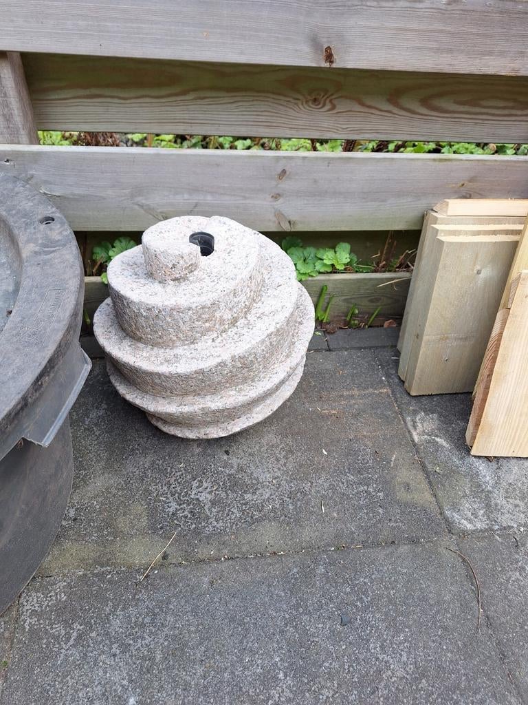 Waterornament met bak zonder pomp, Tuin en Terras, Waterpartijen en Fonteinen, Ophalen, Gebruikt, Beton, Waterornament