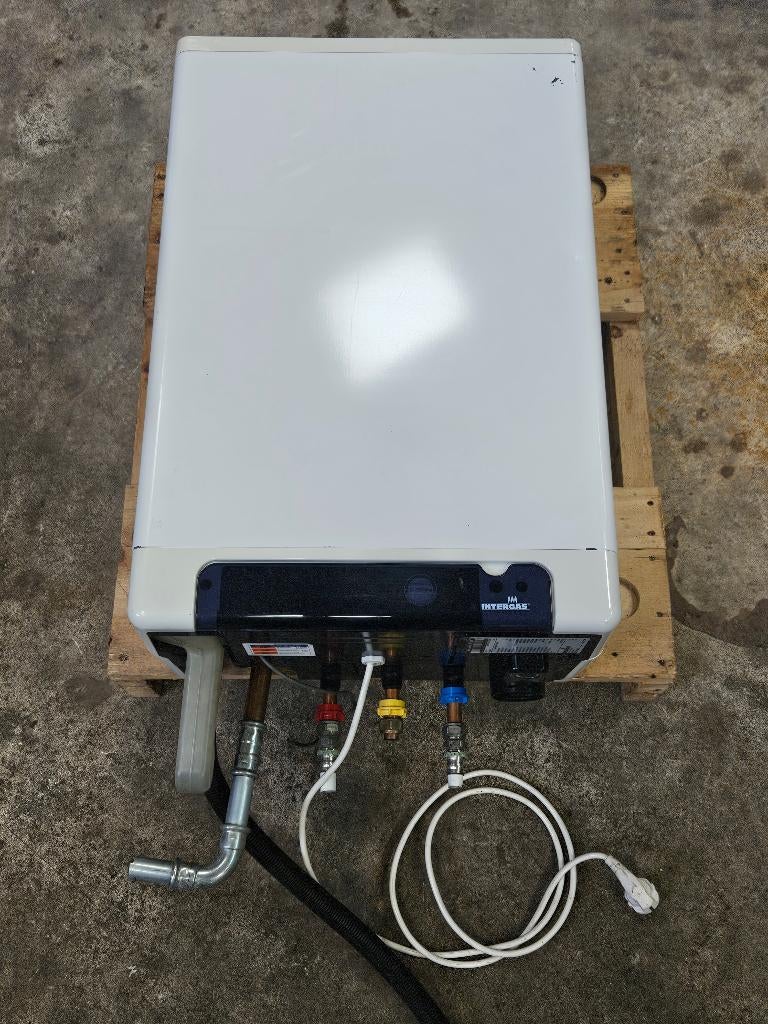 Intergas Kombi Kompact HRE (2014) HR 28 / 24 CV Ketel, 30 tot 80 cm, Gebruikt, Hoog rendement (Hr), Cv-ketel of Combi-ketel