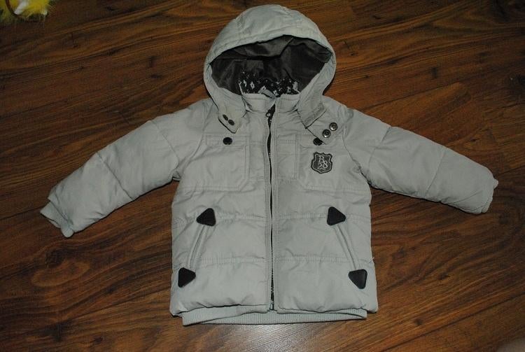 Stoere beige veren dons winter jas donsjack Zara kids 86, Jongetje of Meisje, Nieuw, Ophalen of Verzenden, Zara