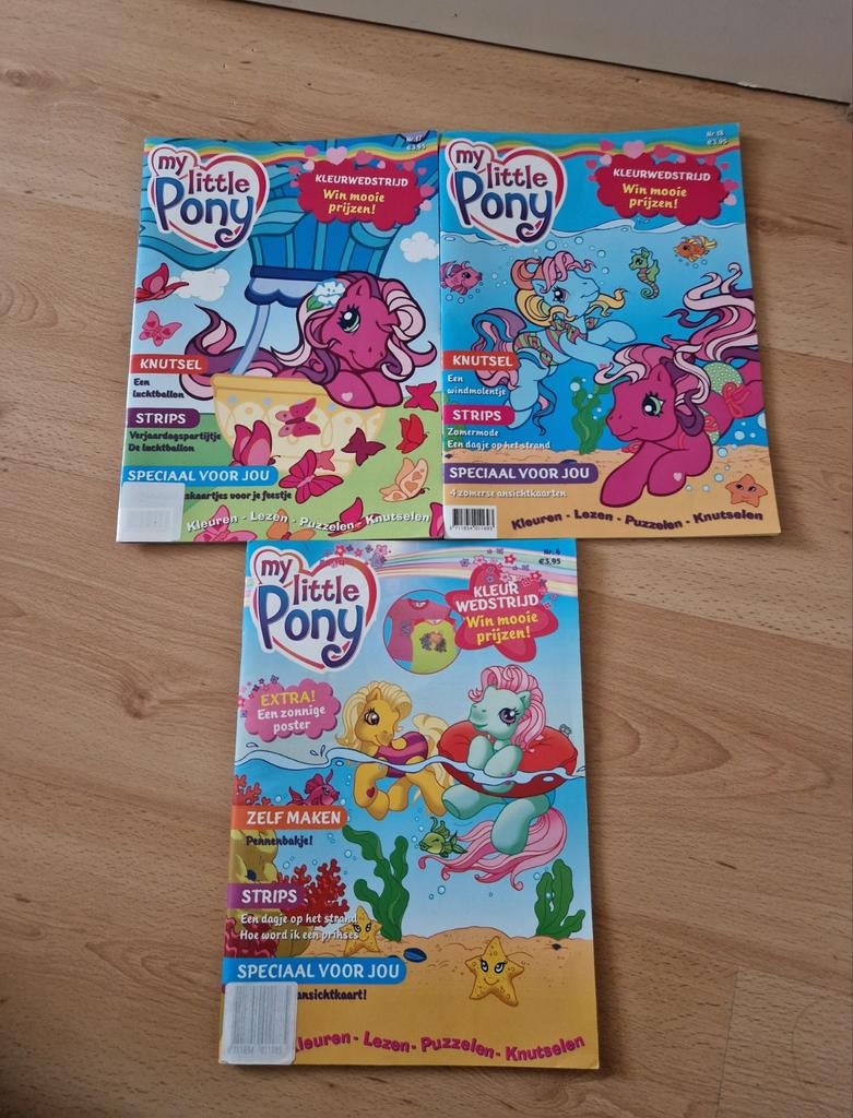 My little pony tijdschriften 2008 2005 hasbro vintage 6 17, Kinderen en Baby's, Speelgoed | My Little Pony, Ophalen of Verzenden