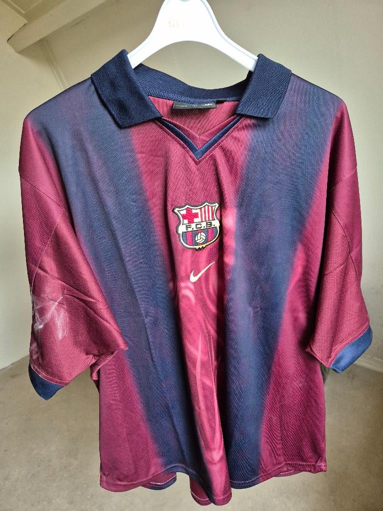 Travis Scott x Nike x FC Barcelona Retro 2000/01 HomeShirt L, Kleding | Heren, T-shirts, Maat 52/54 (L), Travis Scott, Nieuw, Ophalen of Verzenden