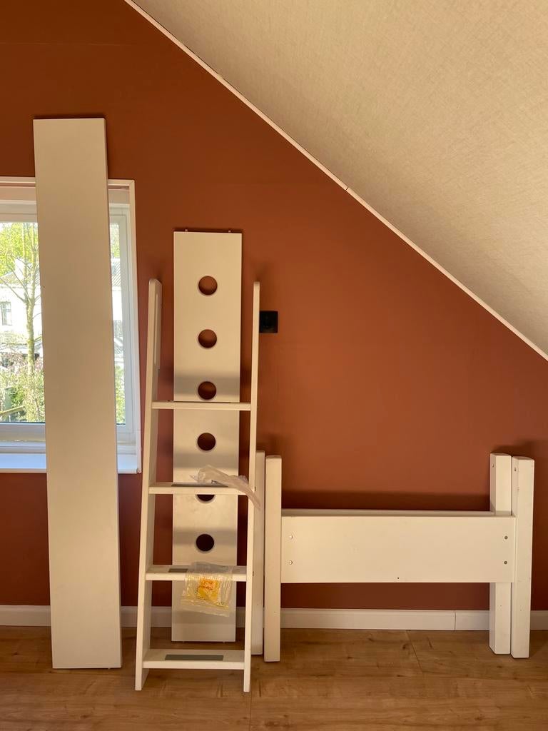 Flexa verhoogset met uitvalbeveiliging voor kinderbed, Ophalen, Gebruikt, 90 cm, Eenpersoons