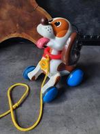 Leuk vintage fischer price : trekhondje Tommy -blaft, jaren, Ophalen of Verzenden