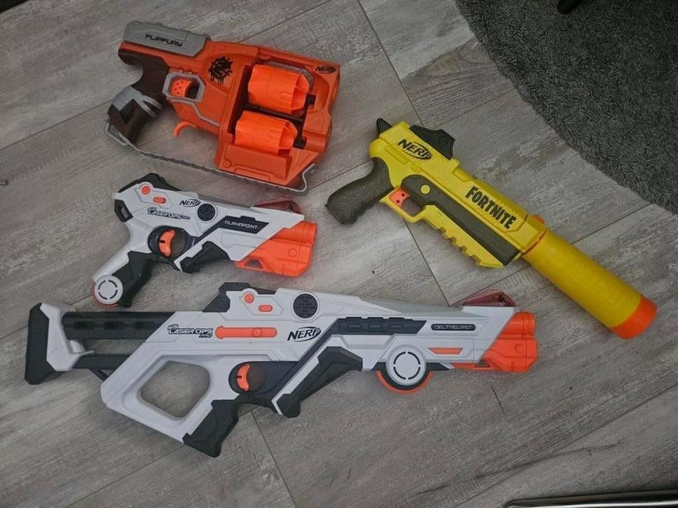 Nerf pistolen - Diverse modellen, inclusief Fortnite, Ophalen of Verzenden, Gebruikt, Jongen of Meisje