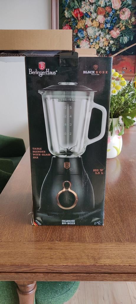 Blender - Berlinger Haus Black Rose Edition 600W 1.5L, Ophalen, Nieuw, Blender