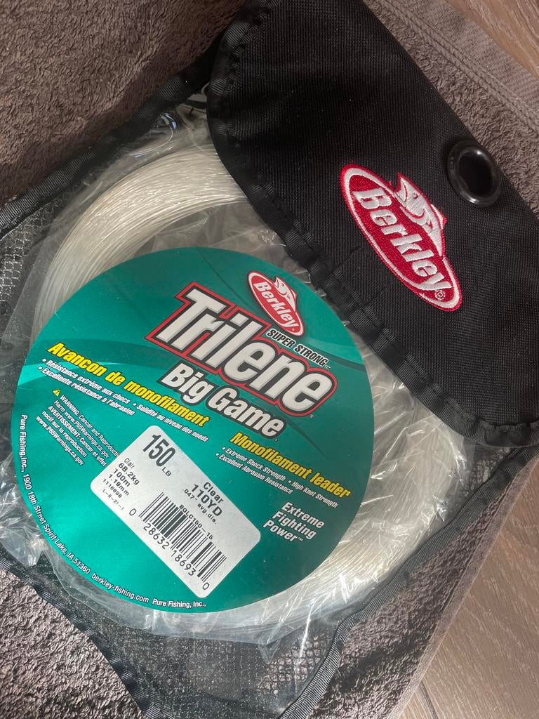 Berkley Trilene Big Game Monofilament Leader 150LB 100M, Ophalen of Verzenden, Nieuw, Vislijn