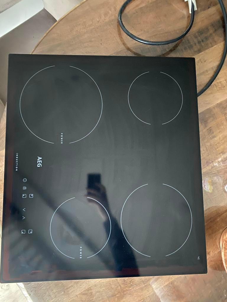 AEG HK604200LB Inductie Kookplaat - 6.6KW, Gebruikt, Inbouw, Inductie, 4 kookzones