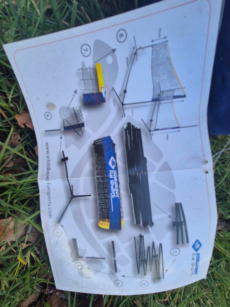 Groot volleybal/badminton net voor in de tuin, Ophalen of Verzenden, Zo goed als nieuw, Overige typen