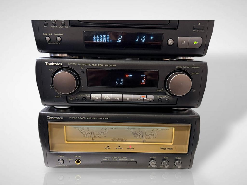 Technics Stereo set SE-CA1080/ST-CA1080 met afstandsbedienin, Audio, Tv en Foto, Stereo-sets, Technics, Gebruikt, Cassettedeck