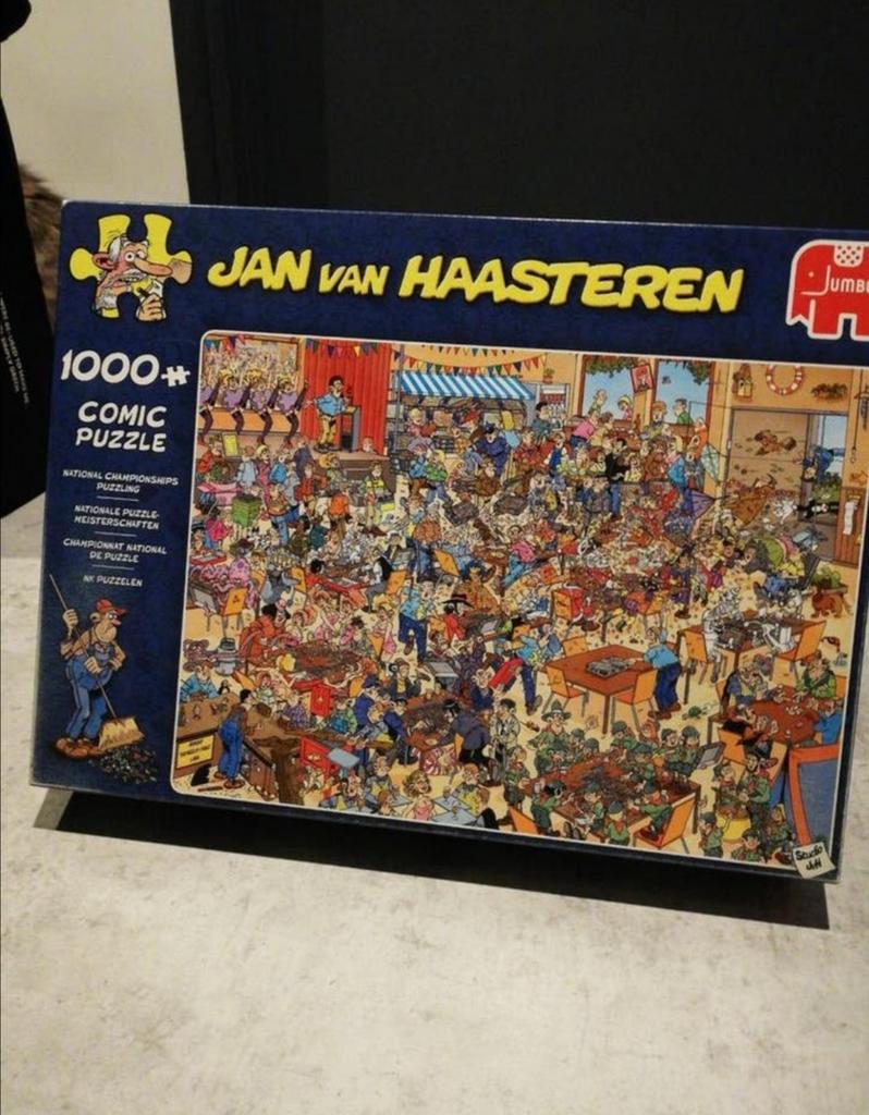 Van Haasteren puzzel NK puzzelen, 1000 stukjes, Ophalen of Verzenden, 500 t/m 1500 stukjes, Zo goed als nieuw, Legpuzzel