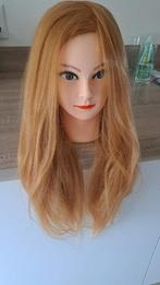 Kapperspop kappershoofd oefenhoofd nieuw 70 % echt, Ophalen of Verzenden, Nieuw