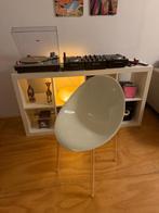Mooie design kuipstoel - Wit/Transparant, Ophalen, Kunststof, Wit, Zo goed als nieuw