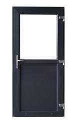 Kunststof deur 1/2 glas Antraciet RAL 7016 98x200