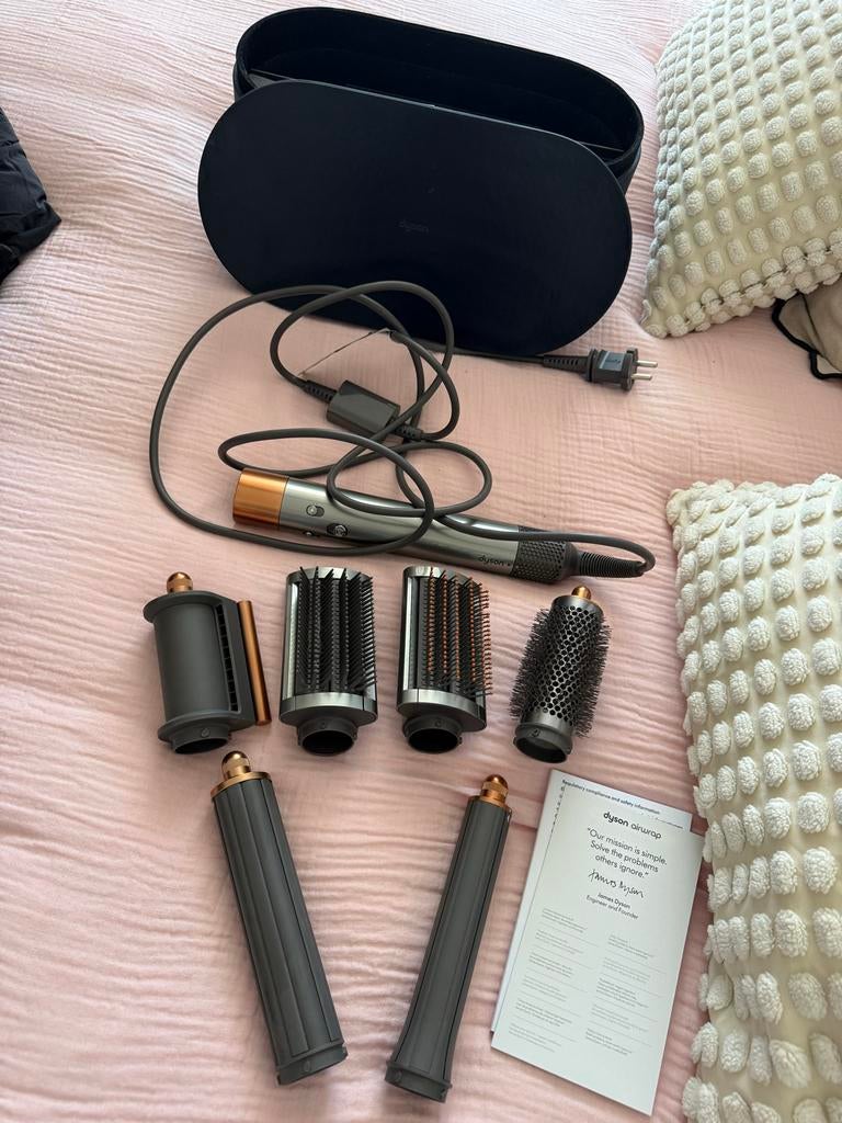 Dyson Airwrap Complete Styler met accessoires en doos, Ophalen, Gebruikt, Krultang of Stijltang