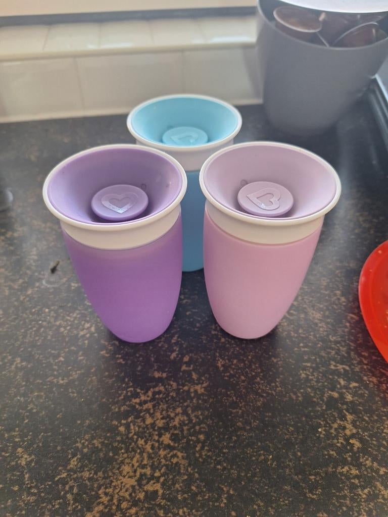 Munchkin 360 Antilek Drinkbekers - Set van 3, Ophalen of Verzenden, Gebruikt