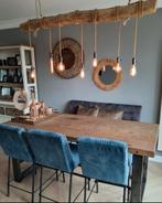 Boomstam lamp, Ophalen, Zo goed als nieuw, Landelijkwonen, Minder dan 100 cm