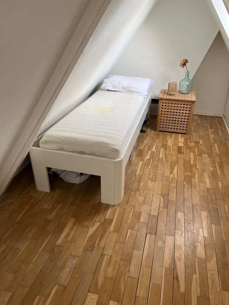 Eenpersoons Auping bed met matras, Huis en Inrichting, Slaapkamer | Bedden, Ophalen, Gebruikt, 90 cm, Eenpersoons