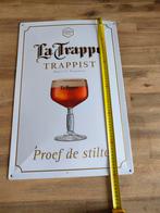 Vintage La Trappe Trappist  Reclamebord 40x60 cm, Ophalen of Verzenden, Reclamebord, Plaat of Schild, La Trappe
