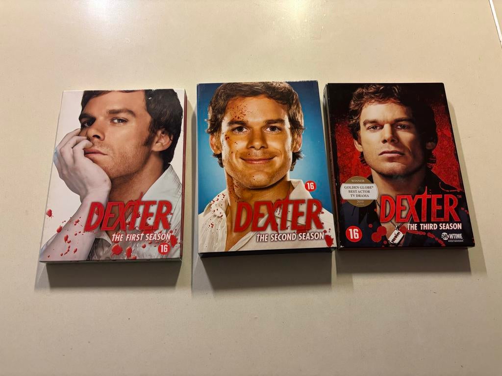 Dexter DVD seizoenen 1, 2 en 3 compleet Showtime set!, Cd's en Dvd's, Dvd's | Tv en Series, Vanaf 16 jaar, Boxset, Ophalen of Verzenden