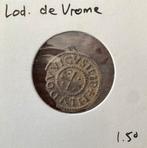 Denarius Lodewijk de Vrome 814-840, Ophalen of Verzenden, Overige landen, Zilver