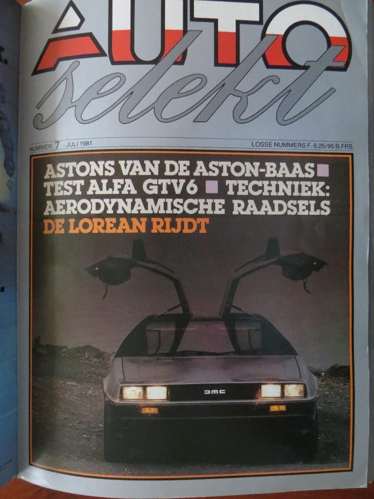Autoselekt 7 1981 test Alfa Romeo GTV6, DeLorean, Volvo 340, Ophalen of Verzenden, Nieuw, Alfa Romeo