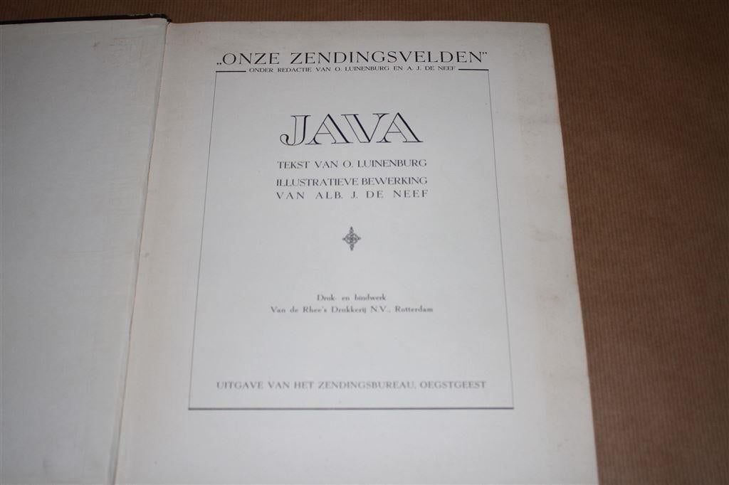 Java. Onze Zendingsvelden. Compleet plaatjesalbum., Boeken, Ophalen of Verzenden, Gelezen