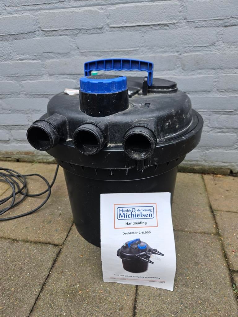 Drukfilter voor vijfer 6000l, Tuin en Terras, Vijver-toebehoren, Ophalen, Gebruikt, Vijverfilter