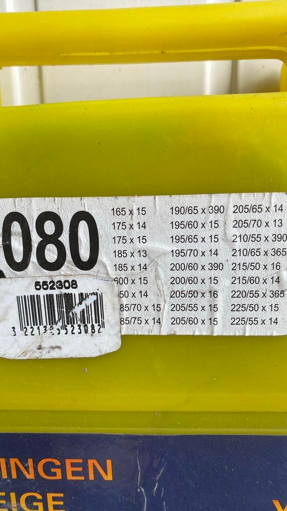 Sneeuwkettingen gebruikt voor diverse bandenmaten - Gebruikt, Auto diversen, Sneeuwkettingen, Ophalen, Gebruikt