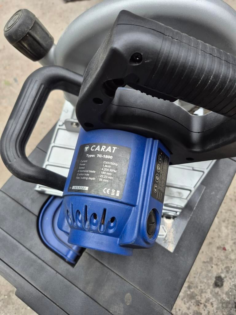 Carat tegelzaagmachine TC-1800, Ophalen of Verzenden, 1200 watt of meer, Cirkelzaag, 70 mm of meer