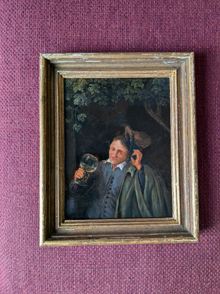 De vrolijke drinker | Adriaen van Ostade | 17e eeuws, Ophalen of Verzenden