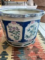 Oude 8 kantige Chinese bloempot, Ophalen, Gebruikt, Rond, Aardewerk