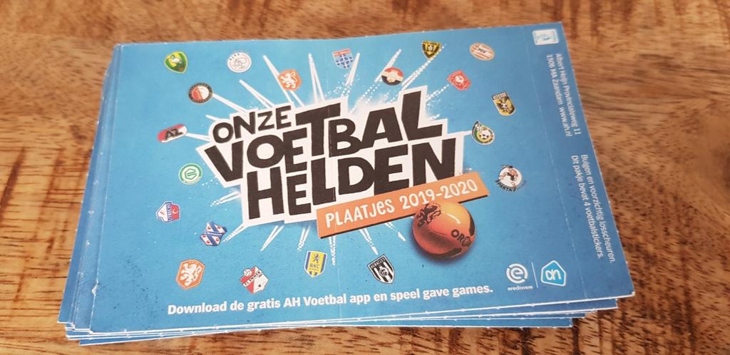Onze voetbal helden plaatjes Albert Heijn actie 2019-2020, Albert Heijn, Ophalen of Verzenden