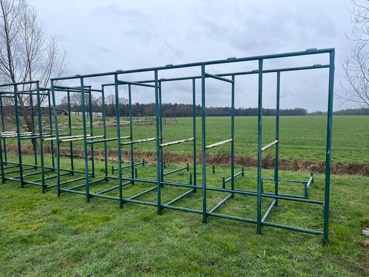 Steiger bokken 5m, Doe-het-zelf en Verbouw, Steigers, Zo goed als nieuw, Gevelsteiger, 5 meter of hoger, Ophalen