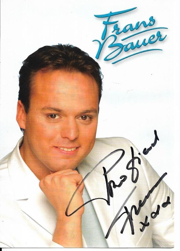 Frans Bauer- Fotokaart gesigneerd, Ophalen of Verzenden, Nieuw, Foto of Kaart, Gesigneerd